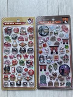 和柄・ボンボンドロップシール 古都めぐり　猫のサムネイル