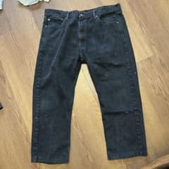 Levi's 505 ブラックデニムパンツ W42 L30のサムネイル