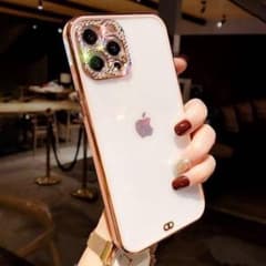 iPhone13 케이스 반짝이 핑크 내충격 비쥬 클리어 케이스