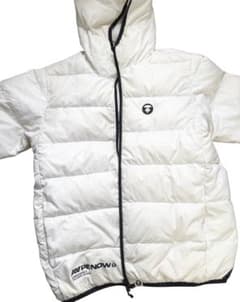 AAPE フード付きダウンジャケット M ホワイト AAPE フード付きダウンジャケット M ホワイト - メルカリ