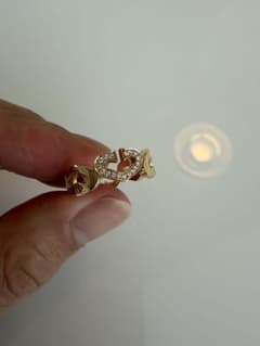 Cartier Cハート リング ダイヤ PG 56