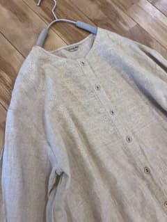 美品　サマンサモスモス　samansa mos2 胸元刺繍ワンピース キナリ