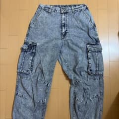 JUNGLE STORM デニム カーゴパンツ ケミカルウォッシュのサムネイル