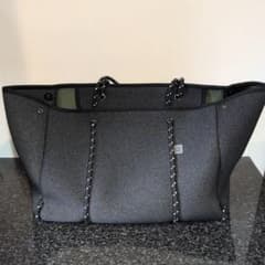 qbag paris ネオプレーン トートバッグ ジップL デニムブラックのサムネイル