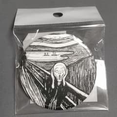 美術館グッズ【13660】 レザーバッチ〈リトグラフ〉 叫び（ムンク