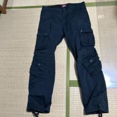 カーゴパンツ　希少な8ポケット　ネイビーのサムネイル