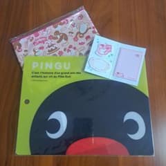 Thumbnail of Pingu ポーチ、カッティングシート、メモ帳セット