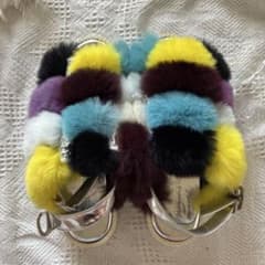 TSUMORI CHISATO マルチカラー ファー サンダル 23cmのサムネイル