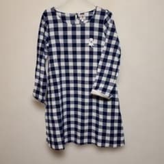 LABRA 長袖 チェック柄 チュニック Mサイズのサムネイル