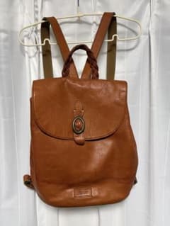 Dakota レザー×キャンバス リュック ブラウンのサムネイル