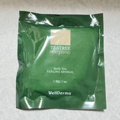 WellDerma ティーツリー ハーブトックス ピーリングスポンジ 1個入のサムネイル