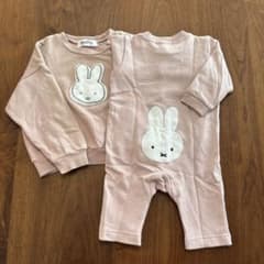miffy 姉妹お揃いコーデ　ロンパースsize80/トレーナーsize110のサムネイル