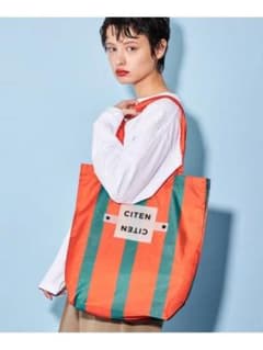 CITEN クルクルパッチン ストライプトート シテン バッグ トートバッグのサムネイル