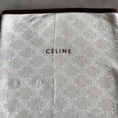 CÉLINE ロゴ入りブランケット アイボリー・ブラウンのサムネイル