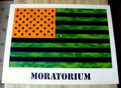 ジャスパー ジョーンズ Moratorium 1969年アメリカ製ポスター ジャスパー ジョーンズ Moratorium 1969年アメリカ製ポスター - メルカリ