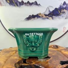 盆栽鉢 青磁鉢 山野草鉢 多肉植物 植木鉢 小品大品盆栽鉢 陶器鉢置物