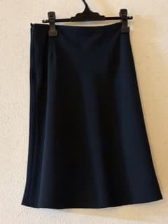 【COMME CA ISM】フレアスカート ひざ丈 ブラック Lのサムネイル