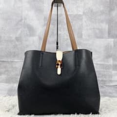 美品 フルラ レザー トートバッグ ソフィア アーチロゴ 肩掛け べっ甲 黒のサムネイル