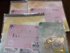 이치 반 쿠지 나츠메 친구장 E상 파우치 F상 아크릴 4점 세트