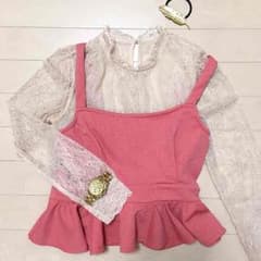【ぱんこ様専用】❇︎GRL❇︎warm pinkビスチェのサムネイル