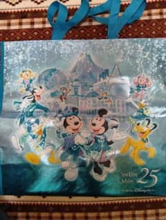 ◎新品◎ディズニーシー25周年　スパークリングジュビリー　ショッピングバッグ　Mのサムネイル