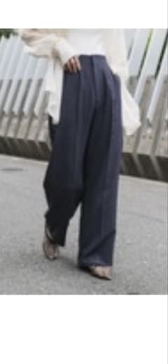 新品未使用　リネン　ワイドパンツ　低身長のサムネイル