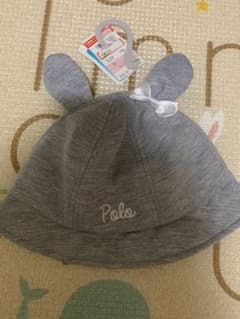 【新品タグつき】しまむら　POLOコラボ　ベビー帽子のサムネイル