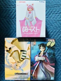 美少女系キャラクターフィギュア 3種セット 鹿目まどか フリーレン 猫