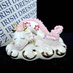 ◇美品◇アイリッシュドレスデン 龍 辰年 ドラゴン 箱つき 置物 干支 2