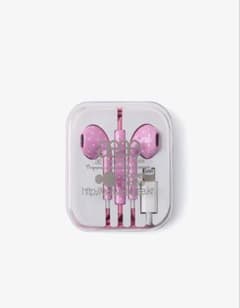 aeae 韓国 限定 有線イヤホン ピンク aeae ドット ピンク lightning ライトニング有線イヤホン 韓国 - メルカリ