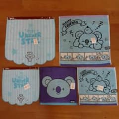 BT21 KOYA 5장 세트 신품 미니타월& 핸드타월 BTS RM 코야