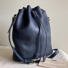 COACH オールドコーチ 巾着ショルダー M4C4151 ブルーターコイズ Old Coach ショルダーバッグ 巾着 紺色 USA 90s オールドコーチ - メルカリ