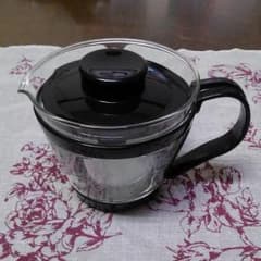 茶漉し付きガラスポット　急須のサムネイル