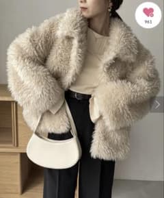 CAPRICIEUX LE'MAGE エコファーコート CAPRICIEUX LE'MAGE エコファーコート - メルカリ