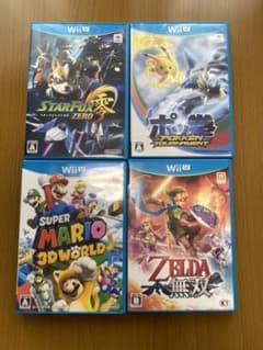 wiiu スーパーマリオ3Dワールド,ゼルダ無双,スターフォックスゼロ,ポッ拳のサムネイル