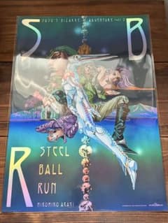 ジョジョワールド B3 オーロラポスター 7部 スティールボールラン
