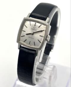 OMEGA オメガ Geneve 手巻き時計 シルバー/ブラック - メルカリ