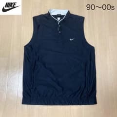 ナイキゴルフ nike 90〜00s ベスト ブラック 刺繍スウッシュ