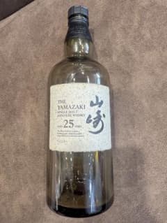 山崎 25年 シングルモルトウイスキー 空き瓶 のみ - メルカリ
