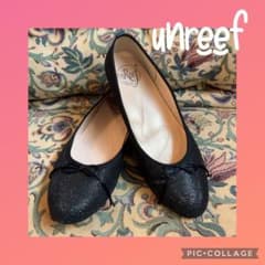 unreef✴︎アンリーフ✴︎ブラックラメバレエシューズ✴︎綺麗アンリーフのサムネイル