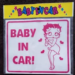 [未開封]　ステッカー　babyincar　ベティちゃんのサムネイル