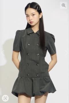 SLY DOUBLE BUTTON BALLOON ショートワンピース - メルカリ