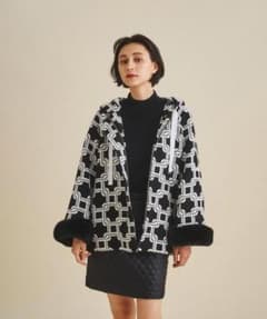 グレースコンチネンタル キカジャガードコンビブルゾン 黒 グレースコンチネンタル キカジャガードコンビブルゾン 黒 - メルカリ