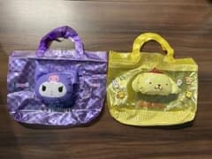 サンリオ ビニールバッグ 2点セット クロミ ポムポムプリンのサムネイル