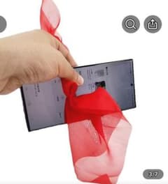 ♦スマホスルーマジック 赤色シルク 貫通手品 【価格比較して見て下さい！】のサムネイル