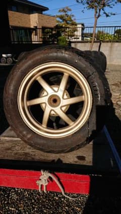 ホンダ ライブディオZX 純正リアホイールのサムネイル