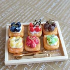 デニッシュ　6種セット　ミニチュアスイーツのサムネイル