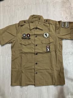 HYSTERIC GRAMOUR ボーイスカウトシャツ　カーキ　ワッペンのサムネイル