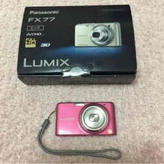 値下げ♡︎LUMIX ピンク デジカメ（カメラケース付き）のサムネイル