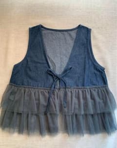デニム　チュール　ベストのサムネイル